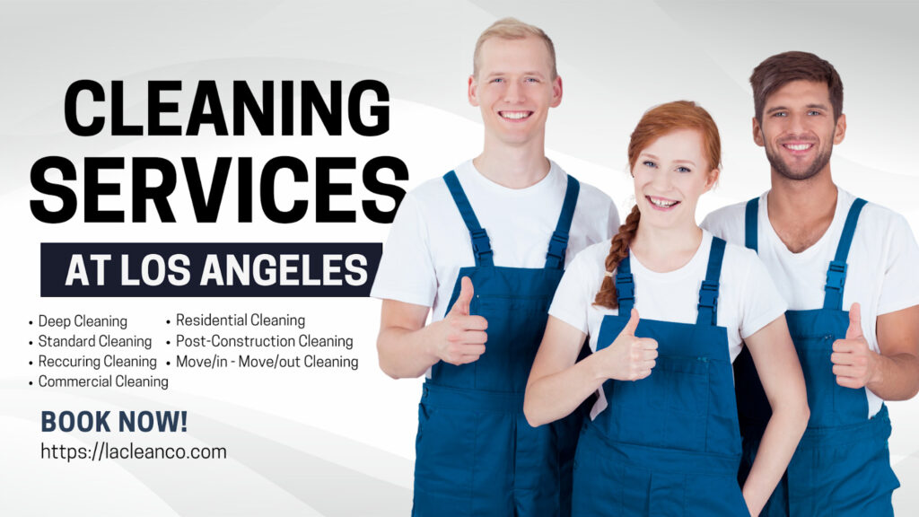 Cleaning services at los angeles book now
